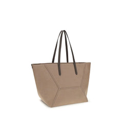 Brunello Cucinelli Beige Cotton Shoulder Bag