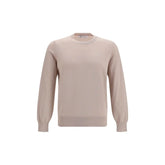 Brunello Cucinelli Beige Cotton Sweatshirt