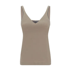 Brunello Cucinelli Beige Cotton T-Shirt