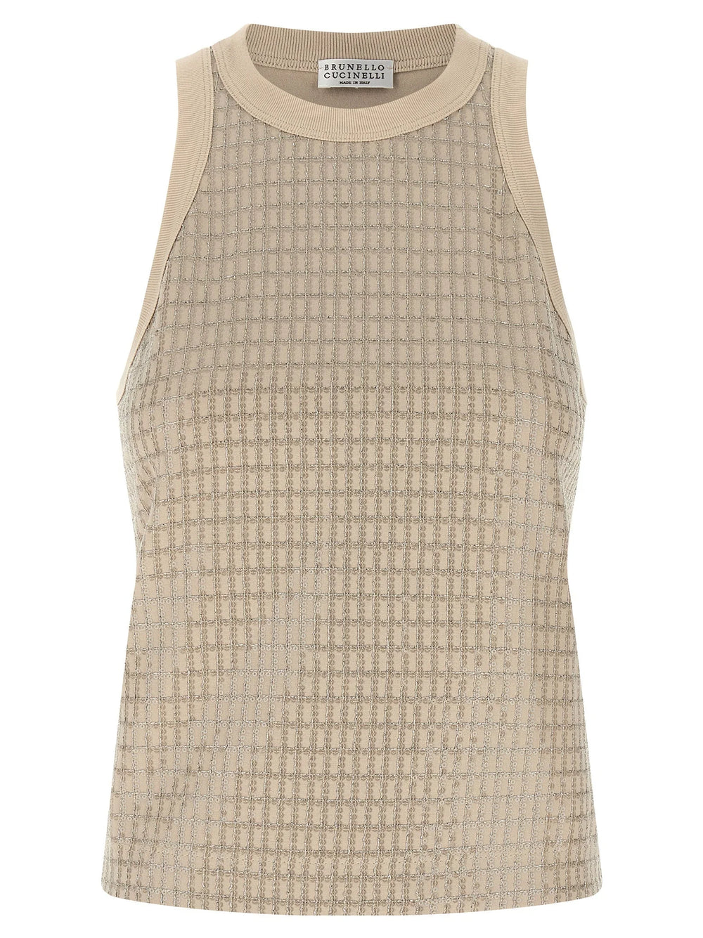 Brunello Cucinelli Beige Cotton Tank Tops - L