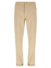 Brunello Cucinelli Beige Cotton Tapered Jeans