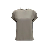 Brunello Cucinelli Beige Elastane Blouse