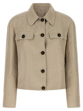 Blazer Brunello Cucinelli, beżowy z lnu - IT44