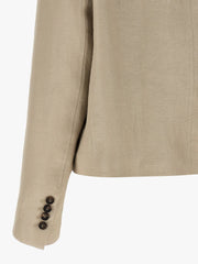 Brunello Cucinelli Beige Linen Blazer - IT44