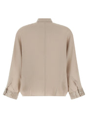 Brunello Cucinelli Beige Linen Blouse - XXS
