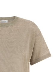 Brunello Cucinelli Beige Linen Cardigan