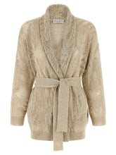Brunello Cucinelli Beige Linen Cardigan