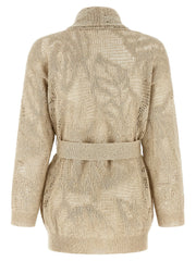 Brunello Cucinelli Beige Linen Cardigan