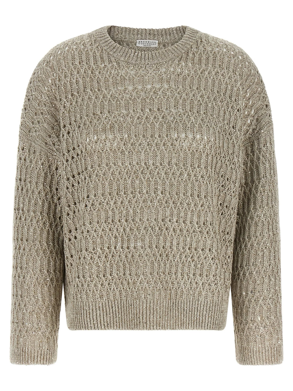 Brunello Cucinelli Beige Linen Cardigan