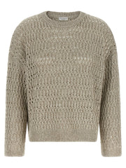 Brunello Cucinelli Beige Linen Cardigan