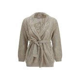 Brunello Cucinelli Beige Linen Cardigan - S