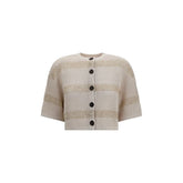 Brunello Cucinelli Beige'i linane kampsun - S