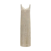 Brunello Cucinelli Beige Linen Casual Dress - M