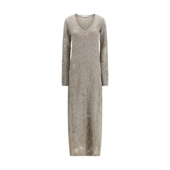 Brunello Cucinelli Beige Linen Casual Dress - M