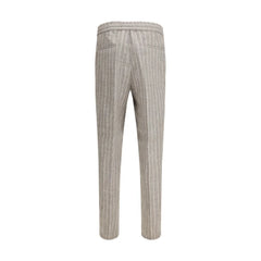Brunello Cucinelli Beige Linen Casual Pants