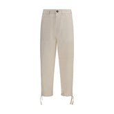 Brunello Cucinelli Beige Linen Casual Pants