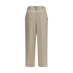 Brunello Cucinelli Beige Linen Casual Pants