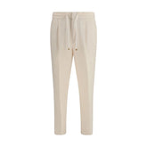 Brunello Cucinelli Beige Linen Casual Pants