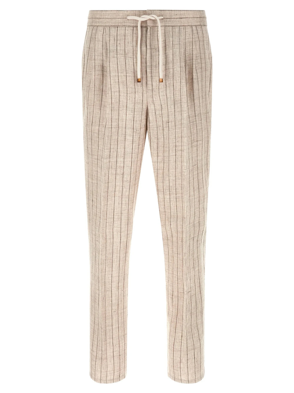 Brunello Cucinelli Beige Linen Casual Pants - IT50 | L