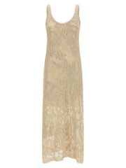 Brunello Cucinelli Beige Linen Long Dress