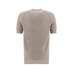 Brunello Cucinelli Beige Linen T-Shirt
