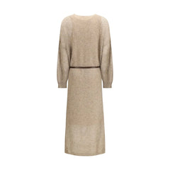 Brunello Cucinelli Beige Mohair Casual Dress - XL