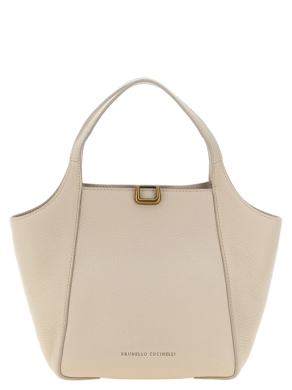 Brunello Cucinelli Beige Nubuc Leather Handbag