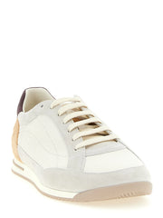 Brunello Cucinelli Beige Nubuc Leather Low Top Sneakers