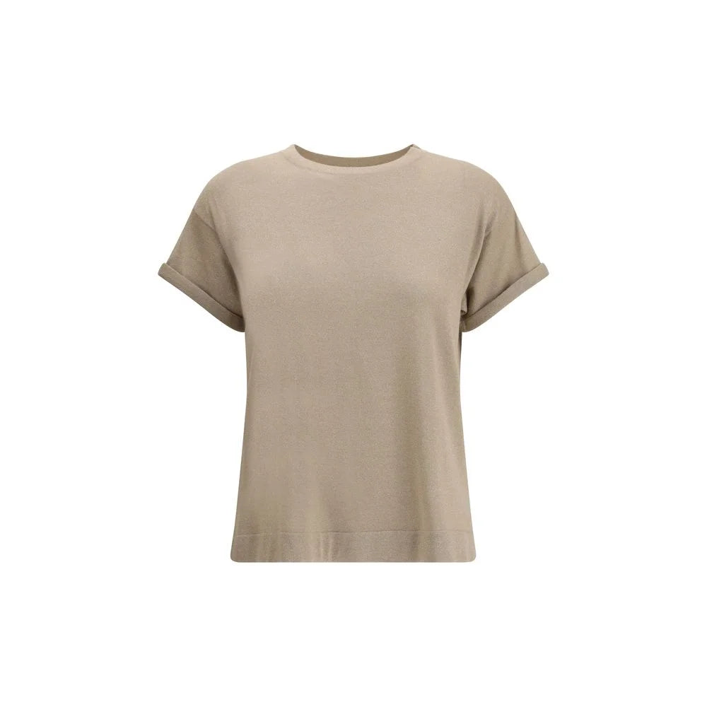 Brunello Cucinelli Beige Nylon T-Shirt - XL