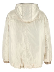Brunello Cucinelli Beige Polyester Full-Length Jacket - IT44