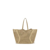 Brunello Cucinelli Beige Raffia Handbag