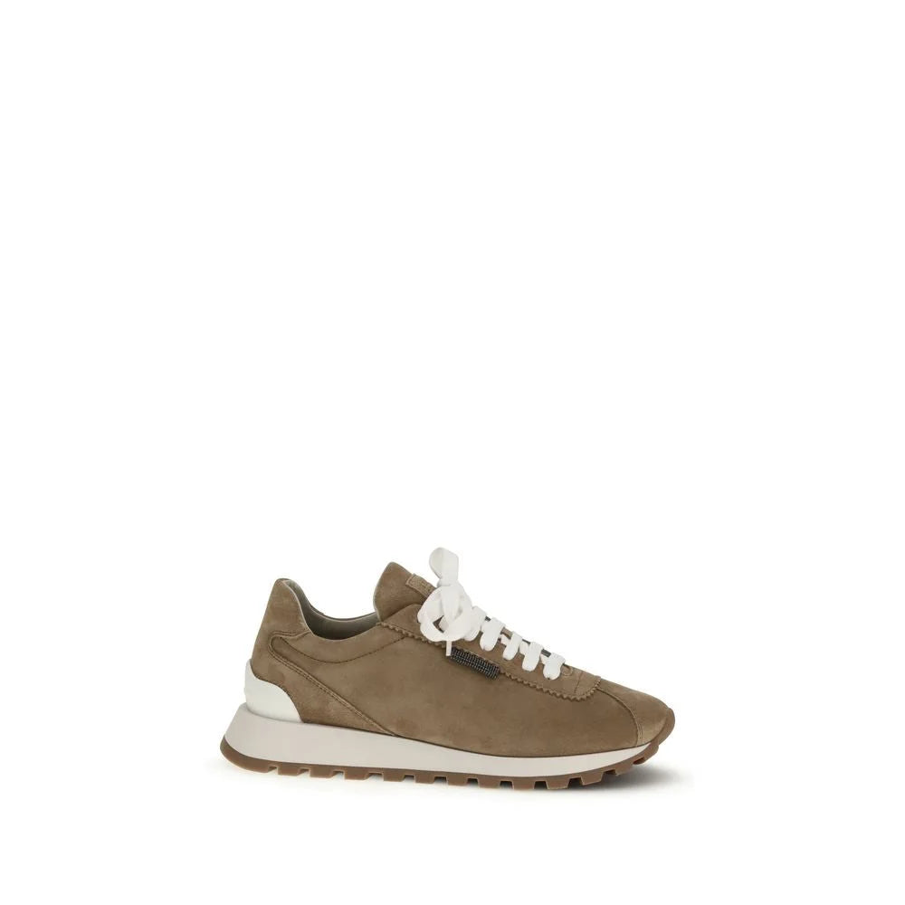 Brunello Cucinelli Beige Rubber Platform Sneakers - EU39/US9
