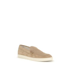 Brunello Cucinelli Beige Rubber Slip-On Loafers