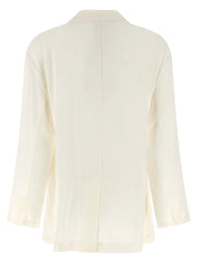 Brunello Cucinelli Beige Silk Blazer - IT40