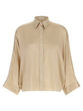 Brunello Cucinelli Beige Silk Blouse