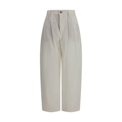 Brunello Cucinelli Beige Silk Casual Pants