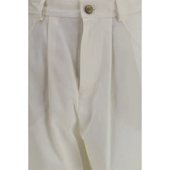 Brunello Cucinelli Beige Silk Casual Pants