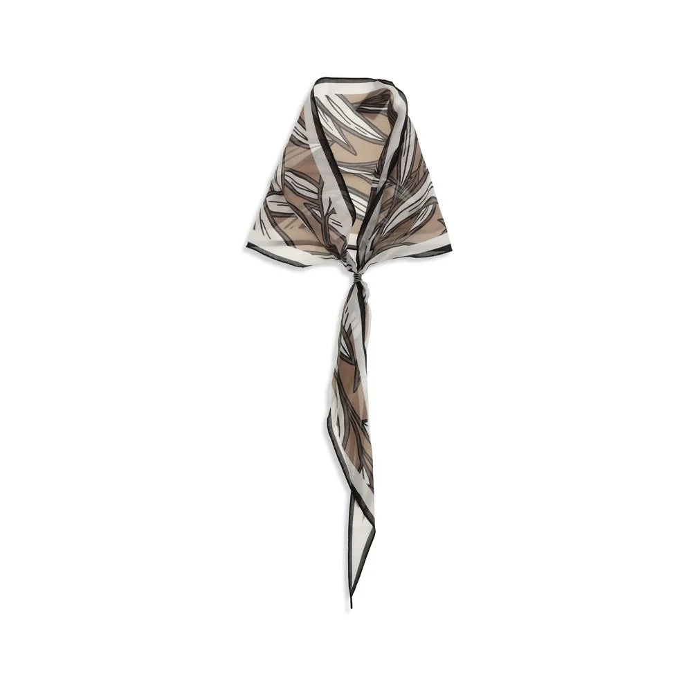 Brunello Cucinelli Beige Silk Foulard - UNI