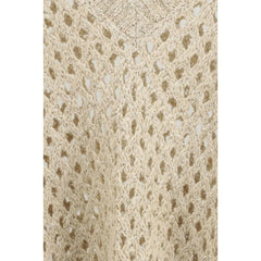 Brunello Cucinelli Beige Silk Sweater - S