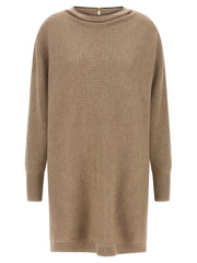 Brunello Cucinelli Beige Virgin Wool Short Dress