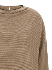 Brunello Cucinelli Beige Virgin Wool Short Dress