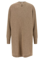 Brunello Cucinelli Beige Virgin Wool Short Dress