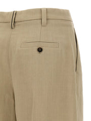 Brunello Cucinelli Beige Viscose Bermuda Shorts - IT42