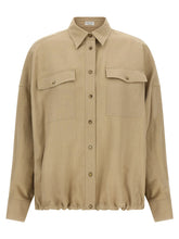 Brunello Cucinelli Beige Viscose Blouse