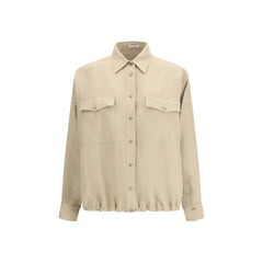 Brunello Cucinelli Beige Viscose Blouse