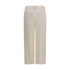 Brunello Cucinelli Beige Viscose Casual Pants