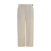 Brunello Cucinelli Beige Viscose Casual Pants
