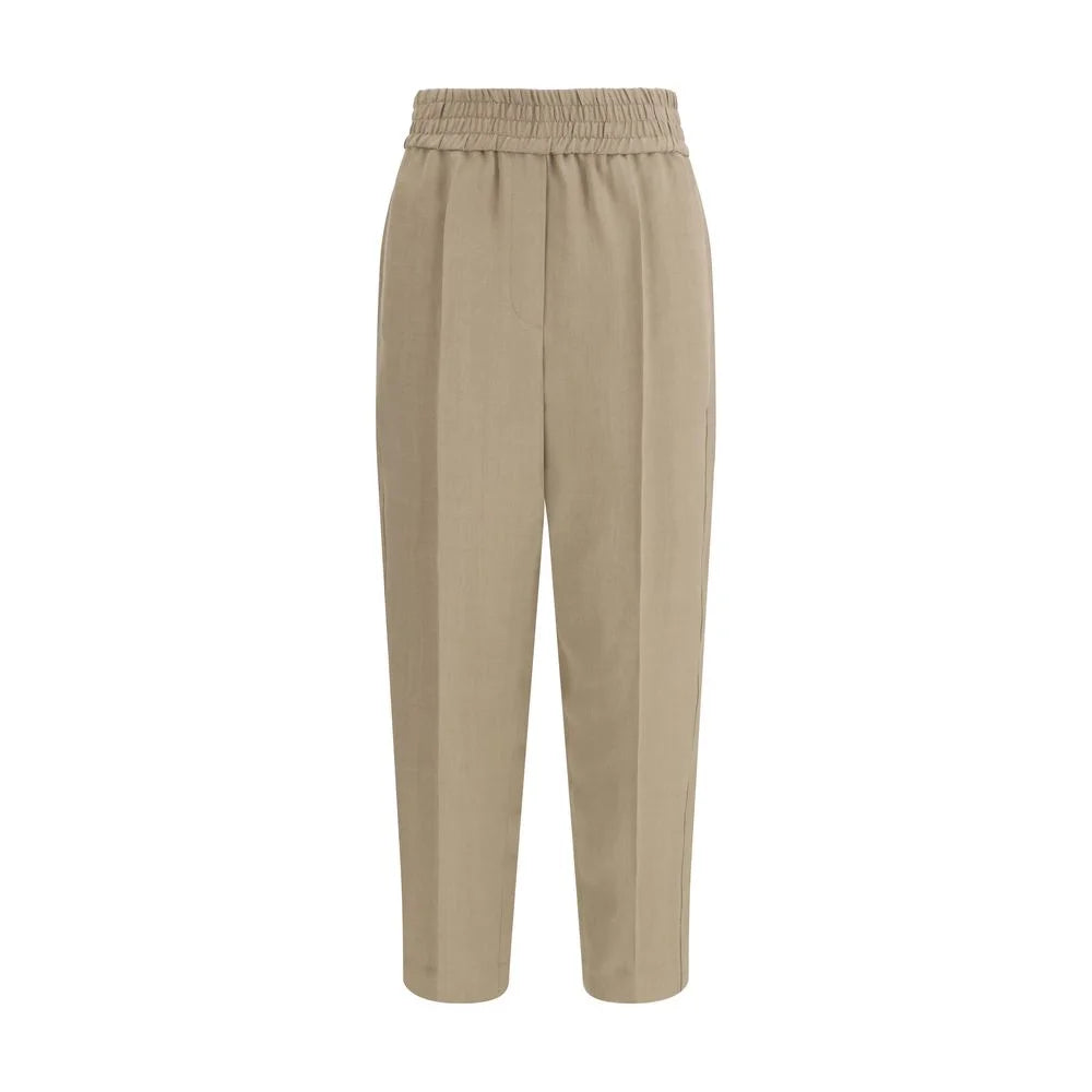 Brunello Cucinelli Beige Viscose Casual Pants - IT42 | L
