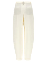 Brunello Cucinelli Beige Viscose Casual Pants - IT44