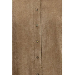 Brunello Cucinelli Beige Viscose Dress Shirt